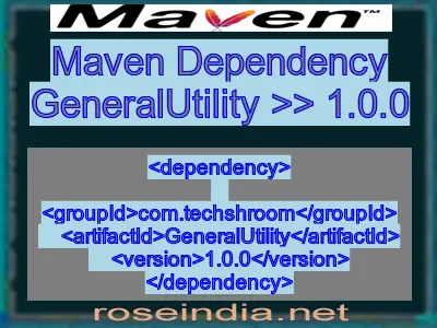 Maven dependency of GeneralUtility version 1.0.0