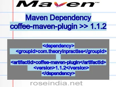 Maven dependency of coffee-maven-plugin version 1.1.2