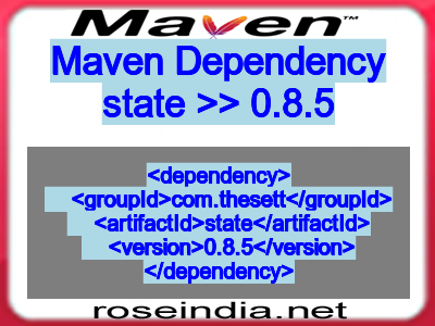 Maven dependency of state version 0.8.5
