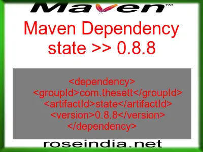 Maven dependency of state version 0.8.8