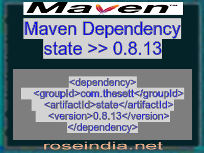 Maven dependency of state version 0.8.13
