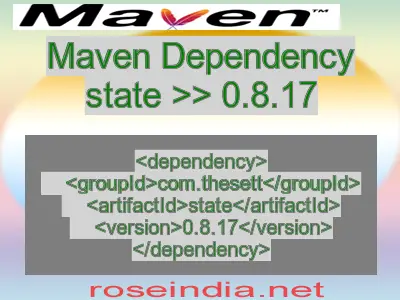 Maven dependency of state version 0.8.17