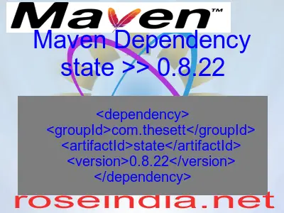 Maven dependency of state version 0.8.22
