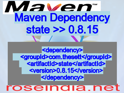 Maven dependency of state version 0.8.15