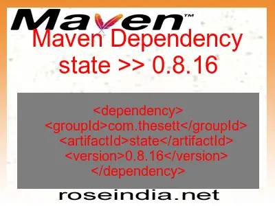 Maven dependency of state version 0.8.16