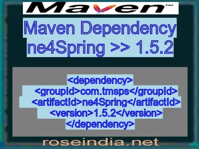 Maven dependency of ne4Spring version 1.5.2