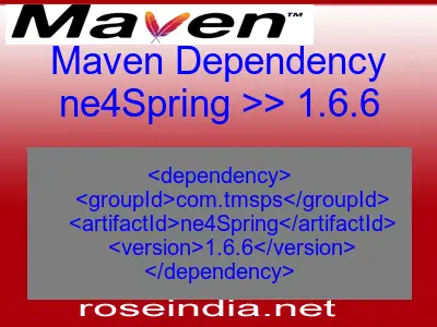 Maven dependency of ne4Spring version 1.6.6
