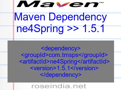 Maven dependency of ne4Spring version 1.5.1