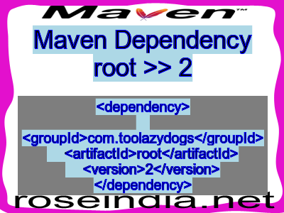Maven dependency of root version 2