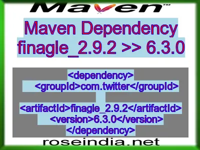 Maven dependency of finagle_2.9.2 version 6.3.0