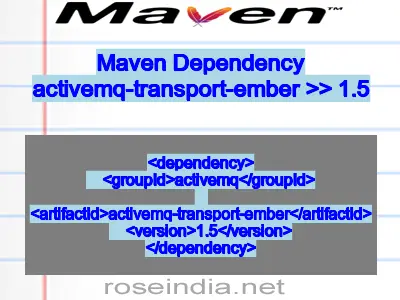 Maven dependency of activemq-transport-ember version 1.5