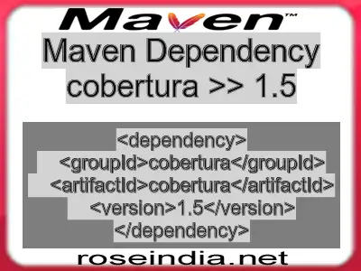 Maven dependency of cobertura version 1.5