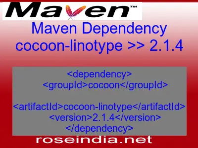 Maven dependency of cocoon-linotype version 2.1.4