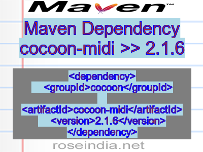 Maven dependency of cocoon-midi version 2.1.6
