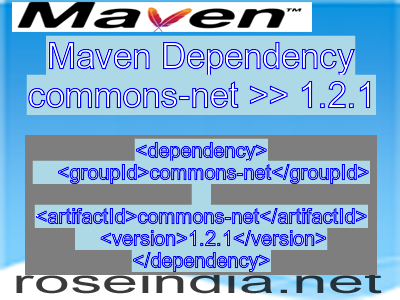 Maven dependency of commons-net version 1.2.1