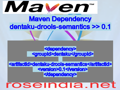 Maven dependency of dentaku-drools-semantics version 0.1