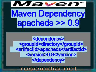 Maven dependency of apacheds version 0.9