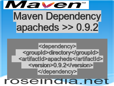 Maven dependency of apacheds version 0.9.2