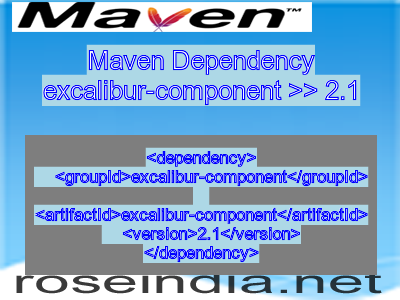 Maven dependency of excalibur-component version 2.1