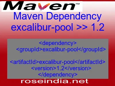 Maven dependency of excalibur-pool version 1.2