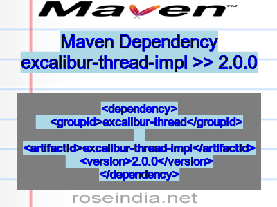 Maven dependency of excalibur-thread-impl version 2.0.0