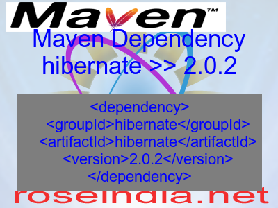 Maven dependency of hibernate version 2.0.2