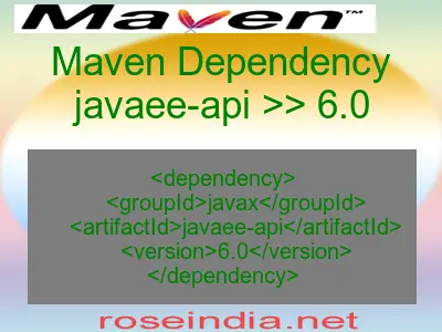 Maven dependency of javaee-api version 6.0