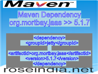 Maven dependency of org.mortbay.jaas version 5.1.7