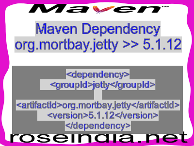 Maven dependency of org.mortbay.jetty version 5.1.12