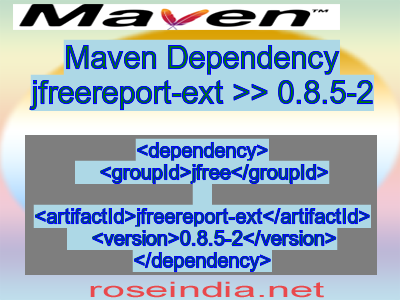 Maven dependency of jfreereport-ext version 0.8.5-2