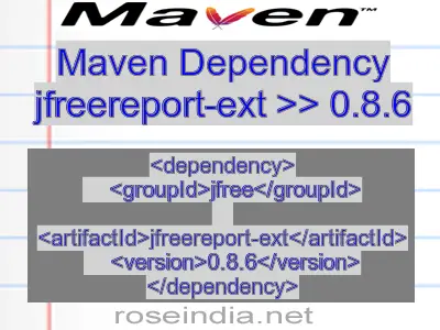 Maven dependency of jfreereport-ext version 0.8.6