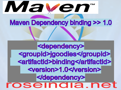 Maven dependency of binding version 1.0