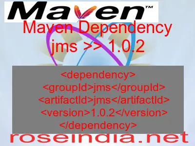 Maven dependency of jms version 1.0.2