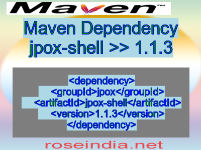 Maven dependency of jpox-shell version 1.1.3