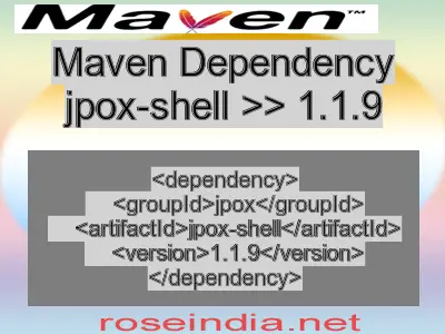 Maven dependency of jpox-shell version 1.1.9