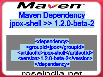 Maven dependency of jpox-shell version 1.2.0-beta-2
