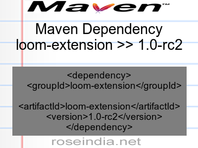 Maven dependency of loom-extension version 1.0-rc2