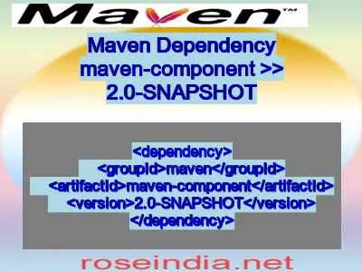 Maven dependency of maven-component version 2.0-SNAPSHOT