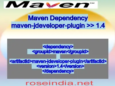 Maven dependency of maven-jdeveloper-plugin version 1.4