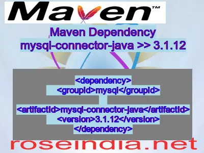 Maven dependency of mysql-connector-java version 3.1.12