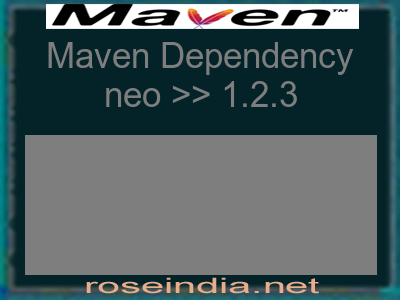Maven dependency of neo version 1.2.3