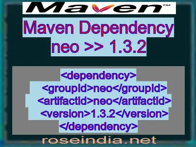 Maven dependency of neo version 1.3.2