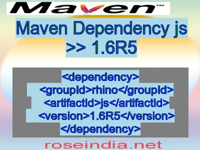 Maven dependency of js version 1.6R5