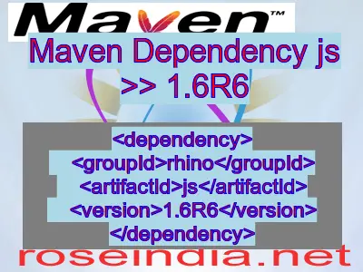 Maven dependency of js version 1.6R6