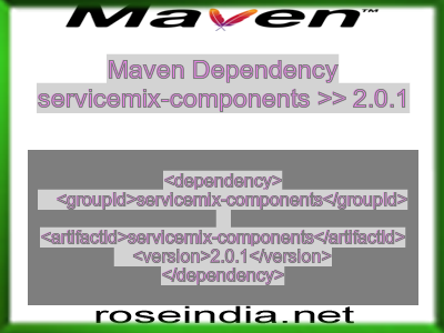 Maven dependency of servicemix-components version 2.0.1