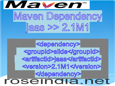 Maven dependency of jaas version 2.1M1