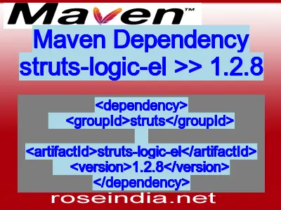 Maven dependency of struts-logic-el version 1.2.8