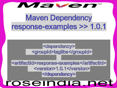 Maven dependency of response-examples version 1.0.1