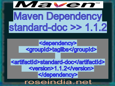 Maven dependency of standard-doc version 1.1.2
