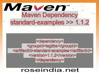Maven dependency of standard-examples version 1.1.2